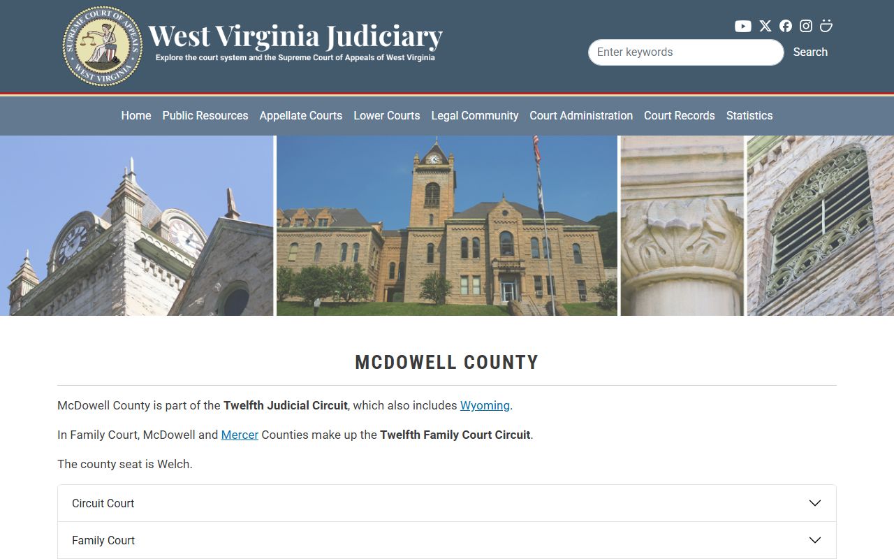 McDowell County court records after jail arrest court contacts